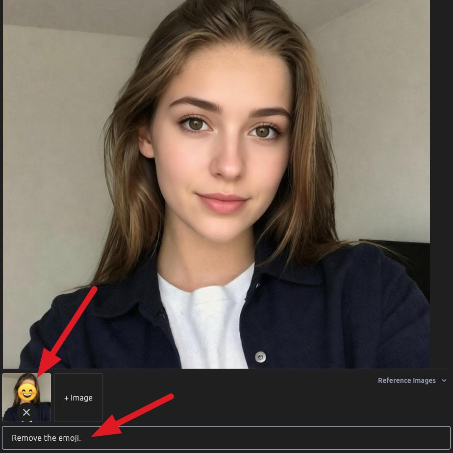 Remove emojis using prompt