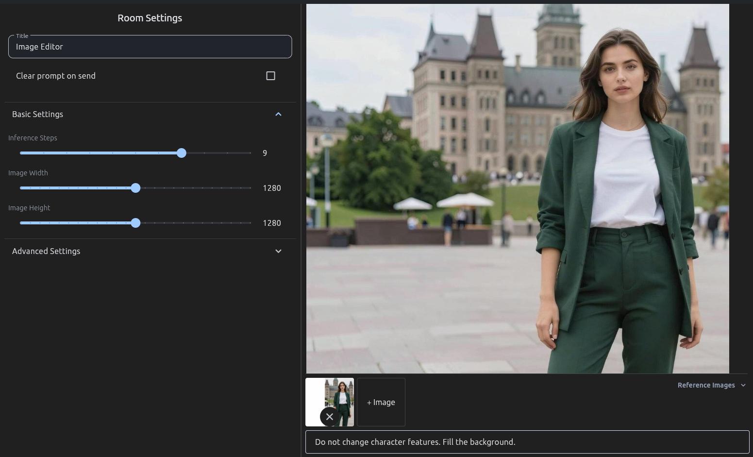 Aisudo UI after extending image